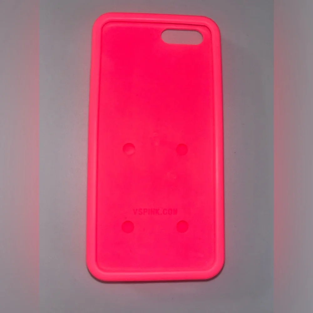 Victoria Secret pink IPhone 6s phone case.